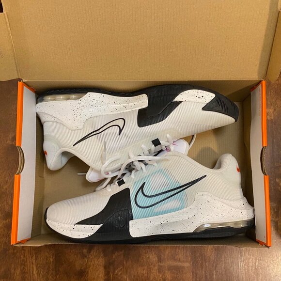 Nike Air Max Impact 4 - Mens White/Black/Sail/Copa size 12 - Picture 3 of 5